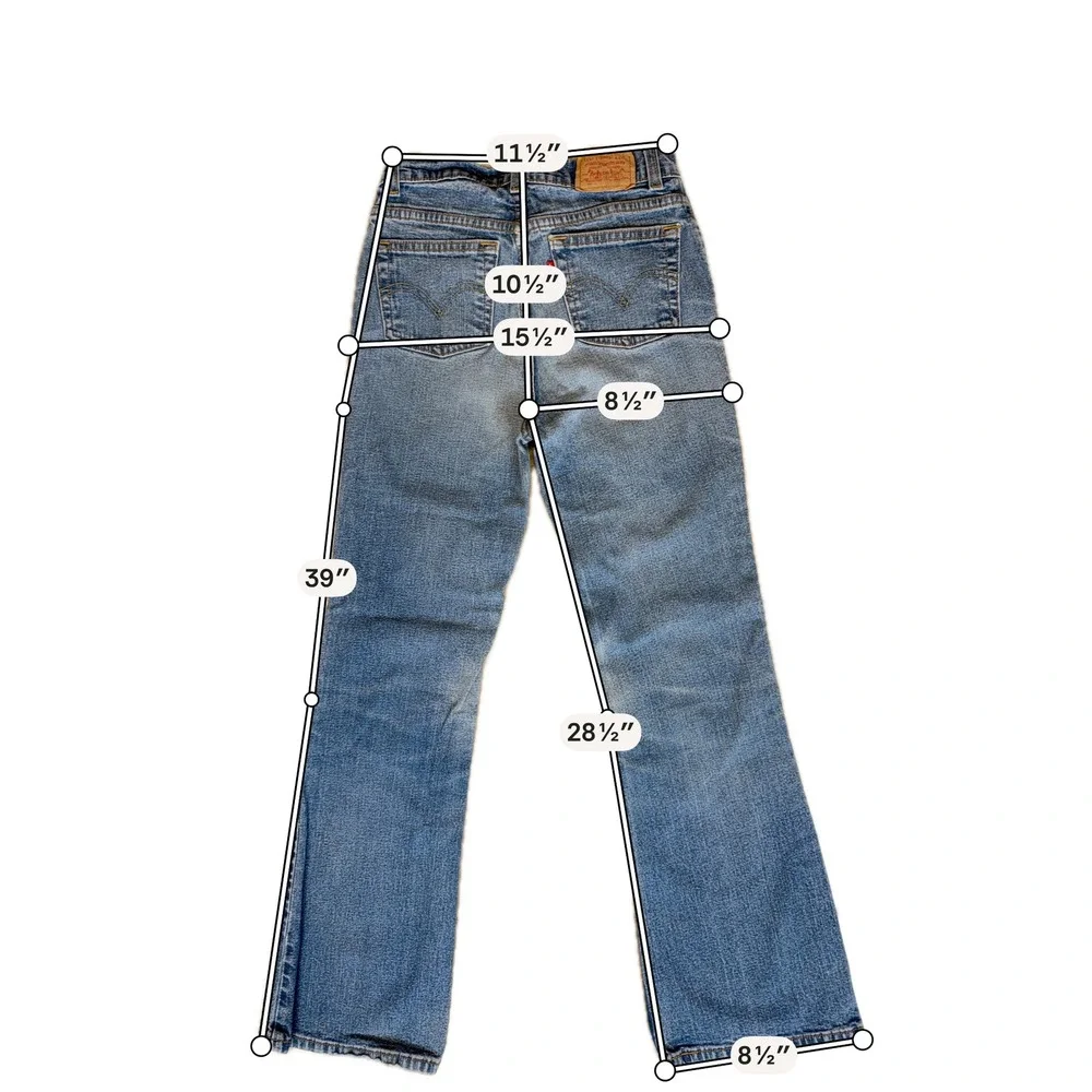 Levis 517 Kids Flare Slim Jeans Light Wash Blue Size 14 Stretch Denim 517-0217